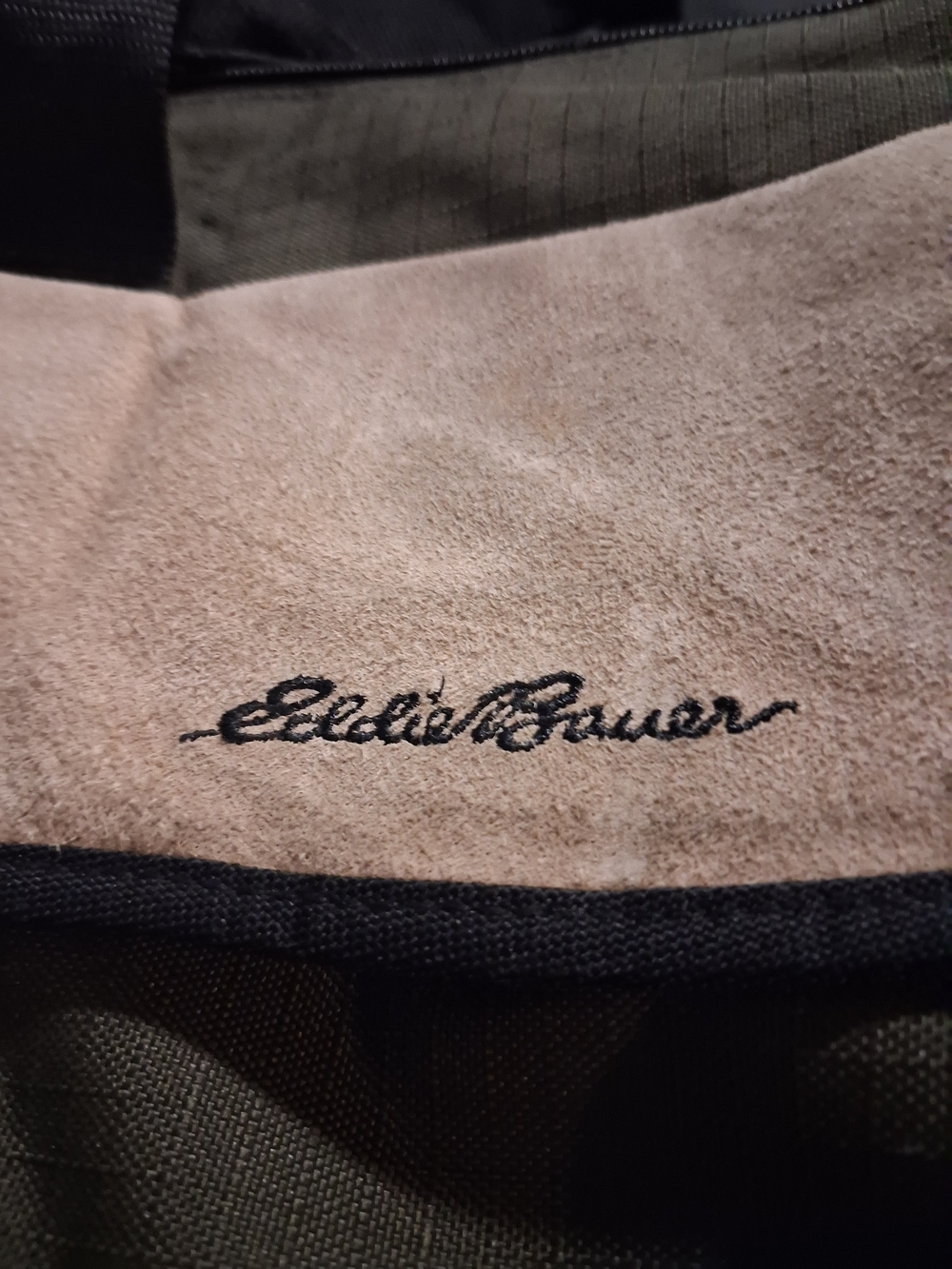 Eddie Bauer Suede Accent Jacket - Beige and Olive